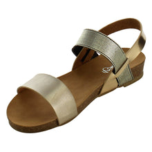 Refresh IE25 Women's Elastic Ankle Strap Flat Beach Sandal