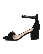 Women Faux Suede Chunky Heel Sandal - Dressy, Minimal, Everyday - Ankle Strap Pump - GC41 By Wild Diva