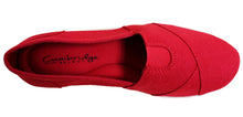 Cambridge Select Women's Memory Foam Comfort Canvas Slip On Flats