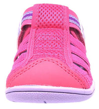 IFME Kid's Playa Venice Elastic Lace Mesh Hook and Loop Fisherman Style Sandal