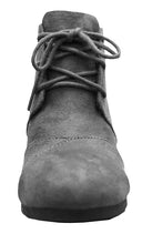 Cambridge Select Women's Lace Up Wedge High Heel Ankle Boot