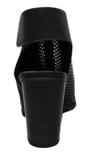 Cambridge Select Women's Laser Cut Slingback Stacked Heel Pump Bootie