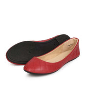 Refresh EE11 Women Quilted Leatherette Round Toe Slip On Ballet Flat