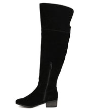 Breckelles GK87 Women Faux Suede Over The Knee Riding Boot