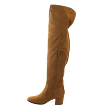 NATURE BREEZE FF00 Women Over The Knee Mid High Block Heel Boots Full Size Small