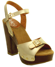 Refresh Footwear Women's Buckle Stacked Chunky Heel Platform Sandal