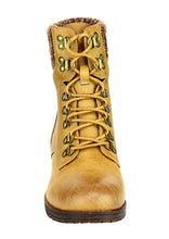 Refresh Women's Wynne-07 Knit Cuff Lace Up Combat Winter Boot