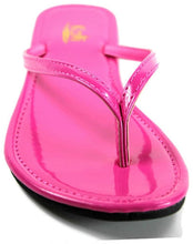 Kali Footwear Women's Twins Basic Patent Flat Thong Sandal