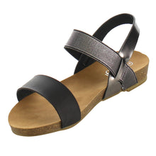 Refresh IE25 Women's Elastic Ankle Strap Flat Beach Sandal