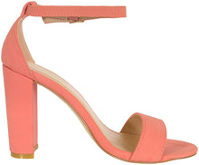 Glaze Women's Single Band Chunky Heel Sandal With Ankle Strap