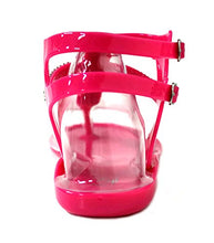 Kali Footwear Women's Clara Jelly T-strap Rhinestone Flat Gladiator Sandals