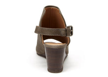 Esprit Women's Angie Open Back Heel Buckle Closure Wedge Heel Sandal Bootie