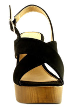 Refresh Footwear Women's Crisscross Slingback Platform Heeled Sandal