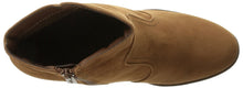 Breckelle's Womens Almond Toe Faux Suede Think Chunky Heel Cowboy Ankle Bootie
