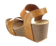 Refresh Women's Mara-10 Platform Cork Wedge High Heel Leather Sandal...
