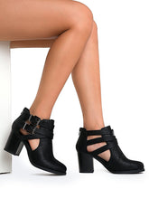 Soda Women's Scribe Buckle Ankle Zip Back Bootie
