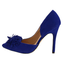 Chase & Chloe EF97 Women's High Stiletto Heel Fringe D'orsay Dress Pumps
