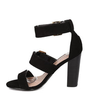 Breckelle's Morgan-21 Elegant Sexy Buckle Stiletto Heel Sandals