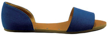 Betani SONYA-1 Women's Easy Slip On Open Toe D'orsay Flats Sandals