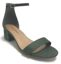City Classified Women's Block Open Toe Ankle Strap Heeled Sandals