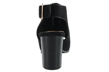 Top Moda Women's Perforated Cutout Slingback Bootie