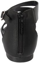 Breckelles Women's Ruby-61 Strappy Synthetic Flats Gladiator Back Zipper Sandals