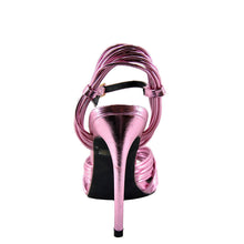 Cape Robbin Alza 38 Womens Metallic Knotted Open Toe Heel