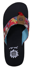 Yellow Box Women's Macnee Hawaiian Print Comfort Foam Wedge Flip Flop Sandal