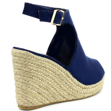 Refresh Footwear Women's Espadrille Wedge Platform Peep Toe Sandal