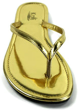 Kali Footwear Women's Twins Basic Patent Flat Thong Sandal
