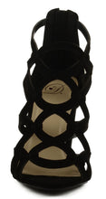 Women's Delicious Review Back Zip Block Heeled Sandal