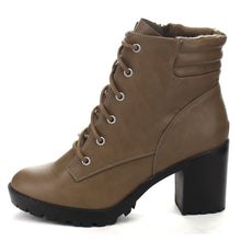 Breckelle's RANGER-21 Women's Basic Block Heel Lace Up Military Ankle Booties