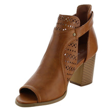 Reneeze AF82 Women's Cut Out Buckle Peep Toe Heels