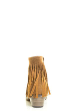 Breckelle's Womens Almond Toe Fringe Tassel Chunky Heel Cowboy Mid Calf Ankle Bootie