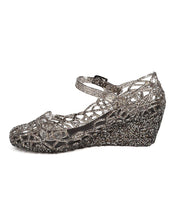 Women Glitter Jelly Mary Jane Wedge - Dressy, Cosplay, Day Date - Perforated Wedge Heel - GD78 By Wild Diva