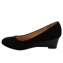 Chase & Chloe EC78 Women's Classic Mid Wedge Heel Dress Pumps
