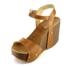 Refresh Mara-06 Womens Ankle Strap Comfort Wide Band Platform Wedge Sandals