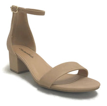 City Classified Women's Block Open Toe Ankle Strap Heeled Sandals