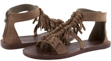Blowfish Women's Dreams Fringe Flat Open Toe Sandal