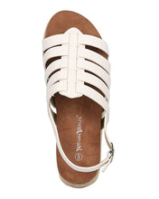 Women Metallic Espadrille Fisherman Sandal - Flatform Slingback Sandal - Caged Platform Sandal - GH81 By Nature Breeze