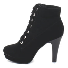 Top Moda POLISH-47 Women's Lace Up High Heel Platform Ankle Booties