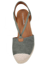 City Classified Women's Cap Toe Espadrille Wedge Sandal