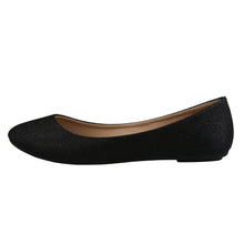 REFRESH DEMI-07 Women's Glitter Shinny Ballerina Ballet Slip On Flats