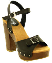 Refresh Footwear Women's Buckle Stacked Chunky Heel Platform Sandal