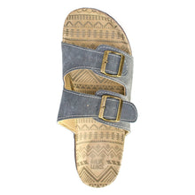 Muk Luks Men's Parker Duo Starpped Grey Slide Sandal