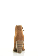 Breckelle's Womens Almond Toe Faux Suede Think Chunky Heel Cowboy Ankle Bootie