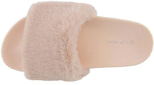 Top Moda Women's Faux Marabou Fur Slide Flip Flop Sandal