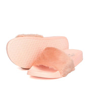 Betani Womens Farah-1 Furry Slide Sandals