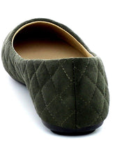 Refresh Footwear Women's Quilted Round Toe Ballet Flat