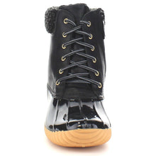 Nature Breeze Duck-02 Women Stitching Lace Up Side Zip Waterproof Insulated Boot